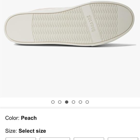 Soludos womens Check‎ Mate Ibiza Platform Sneaker Peach Womens size 10 - Picture 2 of 4